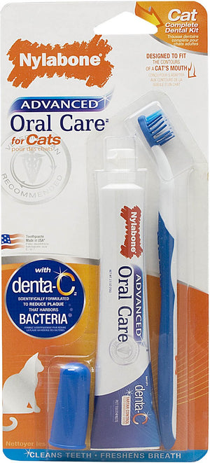 Nylabone Advanced Oral Care Cat Complete Dental Kit