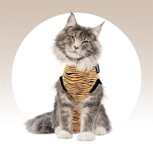 Suitical Recovery Suit for Cats, Tiger Print