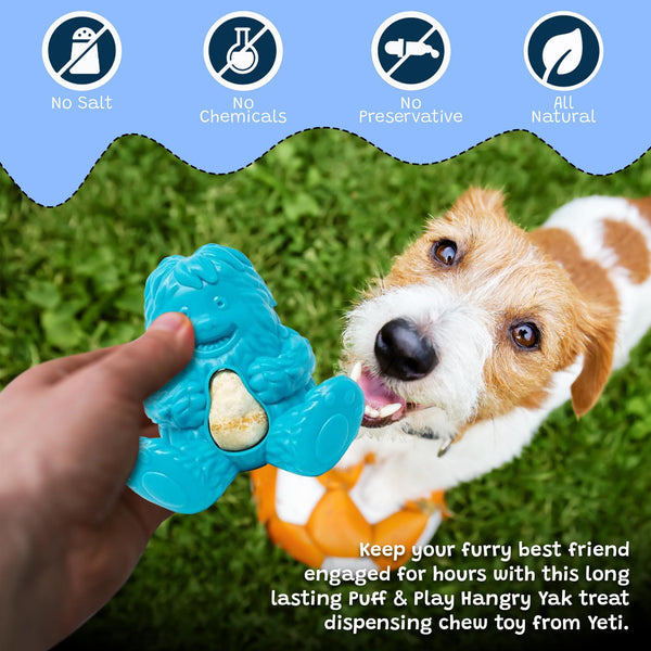 Yeti Puff & Play Yeti Dog Toy, Blue