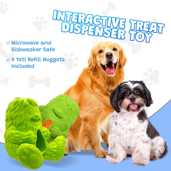 Yeti Puff & Play Yeti Dog Toy, Green