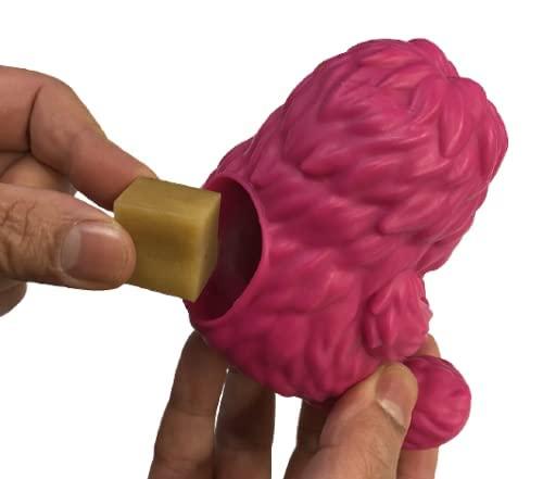 Yeti Puff & Play Yeti Dog Toy, Pink