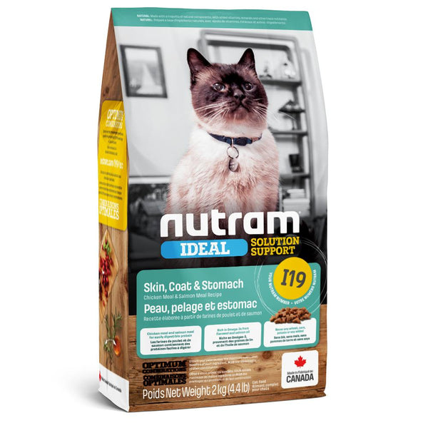 Nutram Ideal I19 Solution Support Skin, Coat & Stomach Cat Food