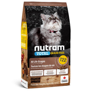 Nutram Total T22 Chicken & Turkey Grain-Free All Life Stages Dry Cat Food