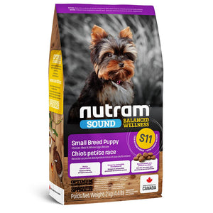 Nutram Sound S11 Balanced Wellness Chicken Meal & Whole Eggs Small Breed Puppy Dry Dog Food