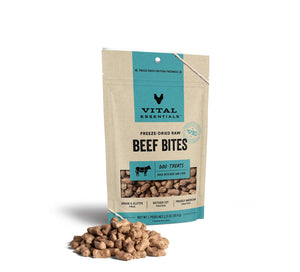 Vital Essentials Beef Bites Freeze-Dried Raw Dog Treats