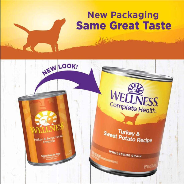 Wellness Complete Health Turkey & Sweet Potato Wet Dog Food Can