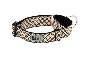 RC Pets All Webbing Training Dog Collar, Tan Tartan