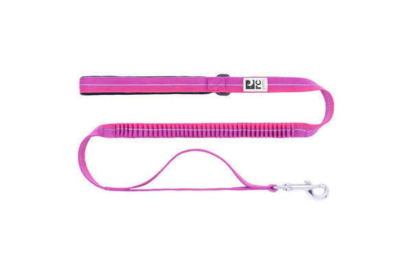 RC Pets Bungee Traffic Dog Leash. Mulberry/Azalea