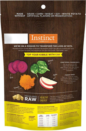 Instinct Raw Boost Mixers Healthy Energy Freeze-Dried Dog Food Topper