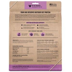 Vital Essentials Turkey Entree Mini Nibs Crunchy Freeze-Dried Raw Dog Food