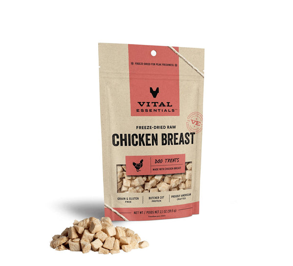 Vital Essentials Chicken Breast Freeze-Dried Raw Dog Treats
