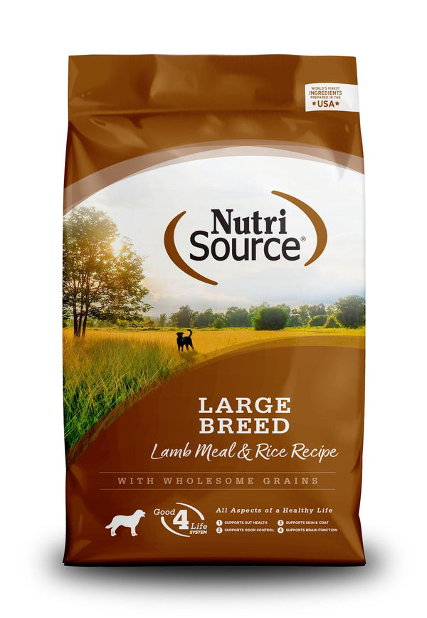 NutriSource Large Breed Lamb Meal & Rice Recipe with Wholesome Grains Dry Dog Food