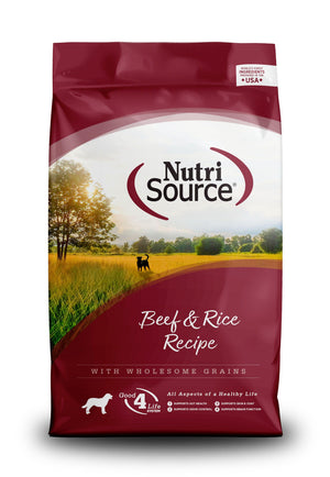 NutriSource Beef & Brown Rice with Wholesome Grains Dry Dog Food