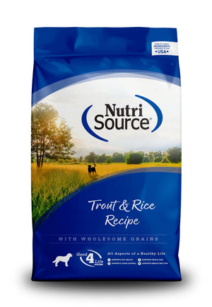NutriSource Trout & Rice with Wholesome Grains Dry Dog Food