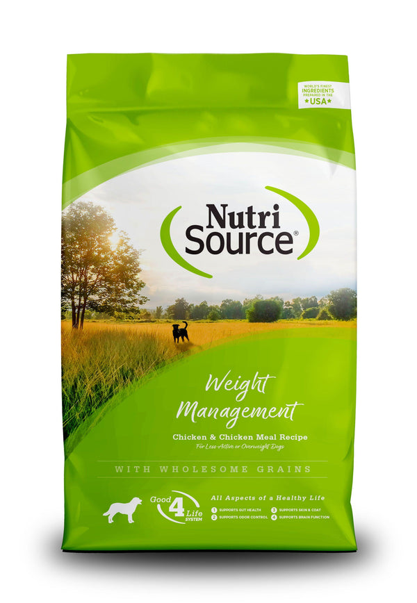NutriSource Weight Management Chicken & Chicken Meal with Wholesome Grains Dry Dog Food