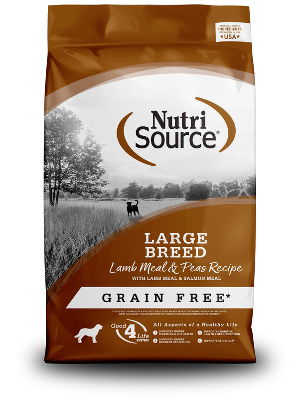 NutriSource - Recette farine d'agneau et pois sans grains pour chiens de grande race