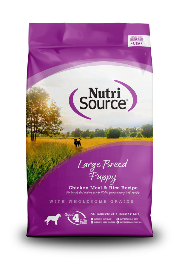 NutriSource Large Breed Puppy Chicken & Rice with Wholesome Grains Dry Dog Food