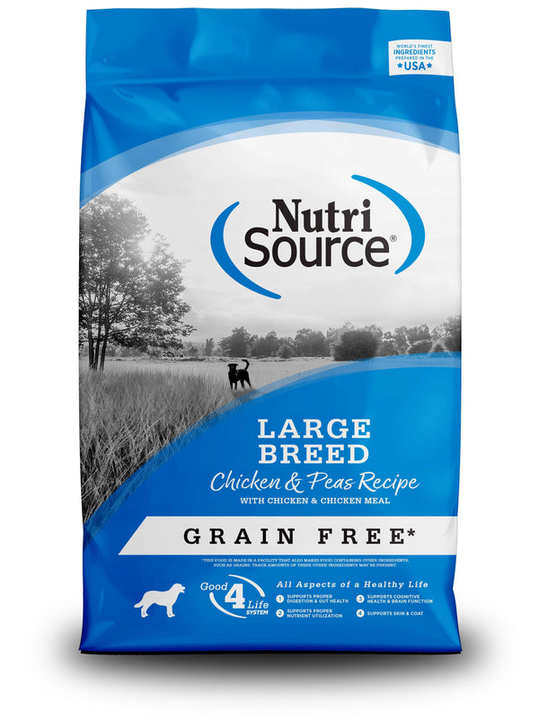 NutriSource Large Breed Chicken & Pea Recipe Grain-Free Dry Dog Food