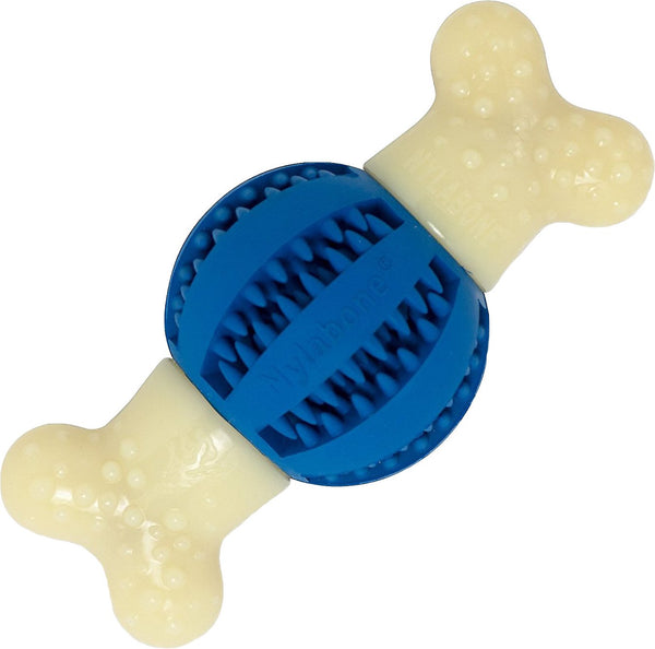 Nylabone DuraChew Double Action Round Ball Bacon Flavor Dog Toy
