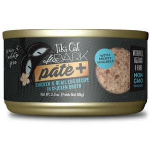 Tiki Cat After Dark Pate+ Chicken & Quail Egg Wet Cat Food Can
