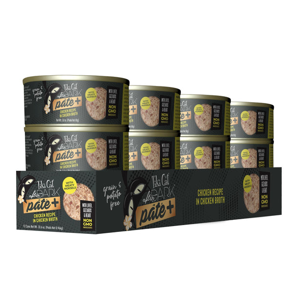 Tiki Cat After Dark Pate+ Chicken Wet Cat Food Can