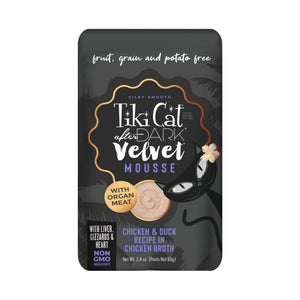 Tiki Cat After Dark Velvet Mousse Chicken & Duck Wet Cat Food Pouch