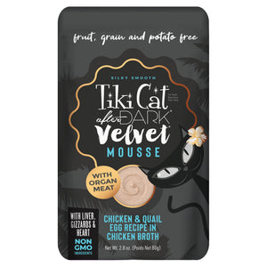 Tiki Cat After Dark Velvet Mousse Chicken & Quail Egg Wet Cat Food Pouch