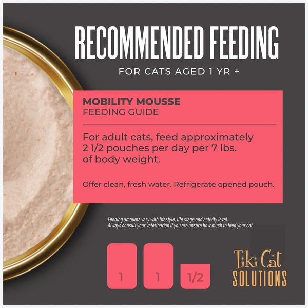Tiki Cat Mousse Spéciale Mobilité Fonctionnelle Poulet & Thon Sachet de Nourriture Humide pour Chats