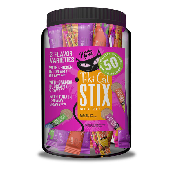 Tiki Cat Stix Variety Mega Jar Wet Cat Treats