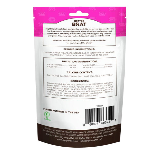 Bright Planet Better Brat Bites Plant-Based Training Dog Treats