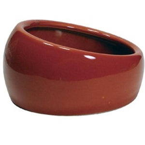 Living World Ergonomic Small Animal Dish, Red