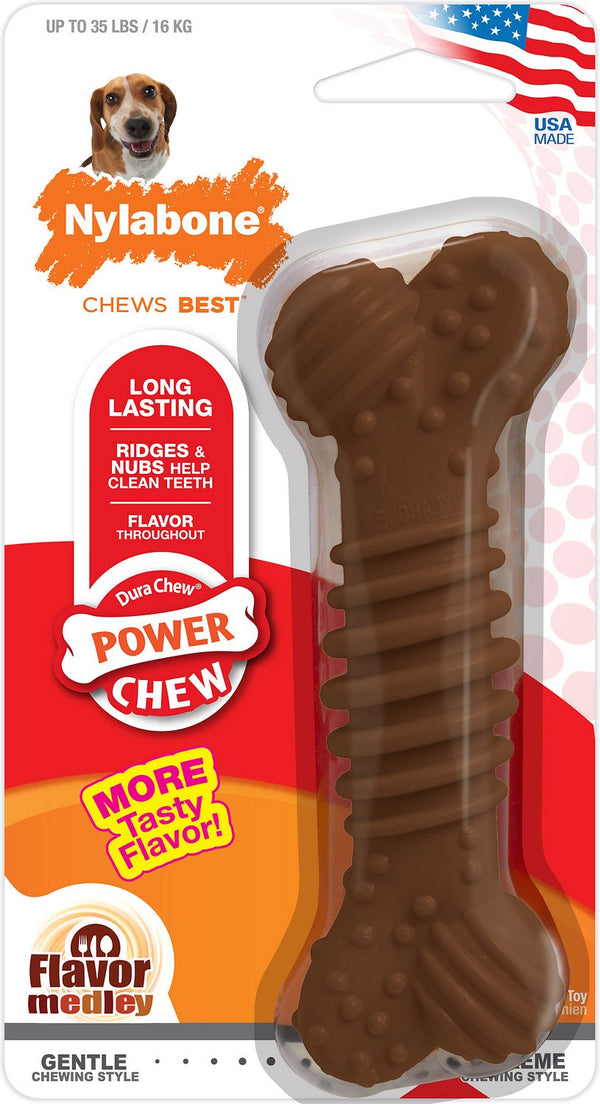 Nylabone DuraChew Textured Bone Chicken Flavor Dog Toy