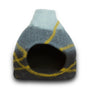 Dharma Dog Karma Cat Grotte pour animaux Vase Rayé, noir