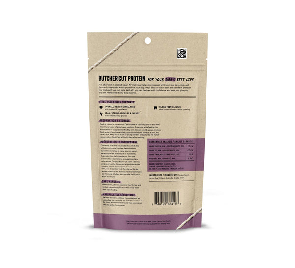 Vital Essentials Friandises crues lyophilisées de gésiers de dinde pour chiens