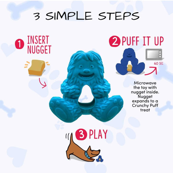 Yeti Puff & Play Yak Dog Toy, Purple
