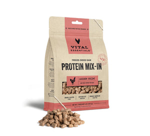 Vital Essentials Chicken Protein Mix-In Mini Nibs Freeze-Dried Raw Dog Food Topper