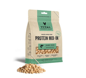 Vital Essentials Salmon Protein Mix-In Mini Nibs Freeze-Dried Raw Dog Food Topper