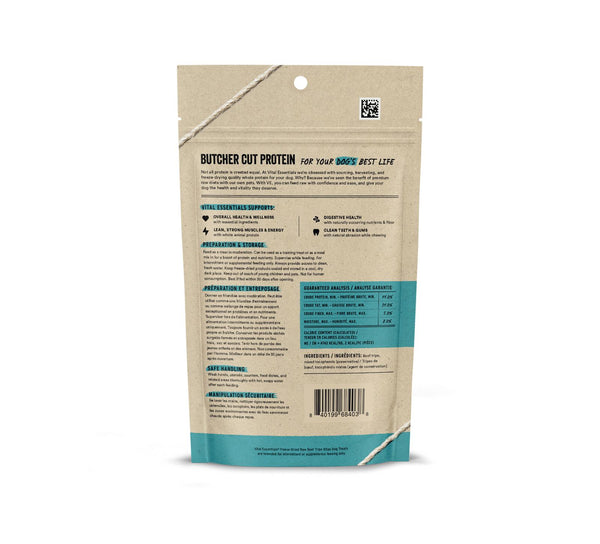 Vital Essentials Beef Tripe Bites Freeze-Dried Raw Dog Treats