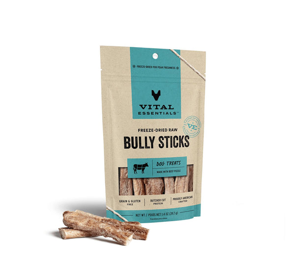 Vital Essentials Bâtonnets Bully Lyophilisés Friandises crues pour chiens