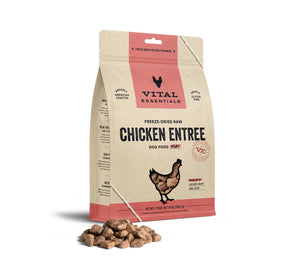 Vital Essentials Chicken Entree Nibs Freeze-Dried Raw Dog Food