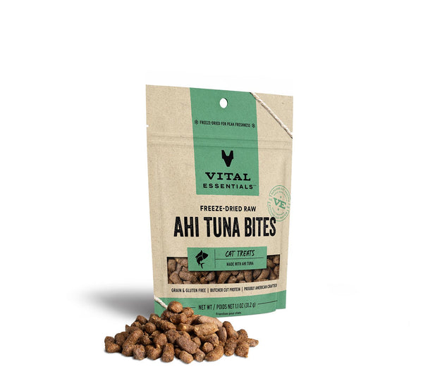 Vital Essentials Ahi Tuna Bites Freeze-Dried Raw Cat Treats