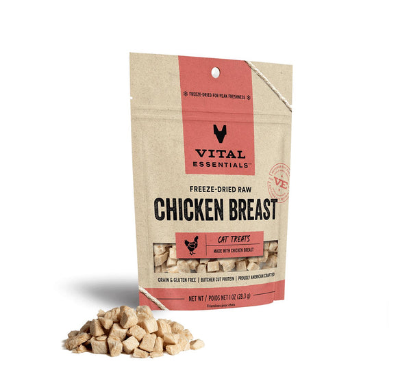 Vital Essentials Chicken Breast Freeze-Dried Raw Cat Treats