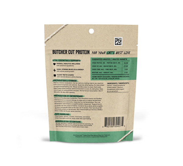 Vital Essentials Salmon Bites Freeze-Dried Raw Cat Treats