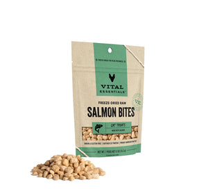 Vital Essentials Salmon Bites Freeze-Dried Raw Cat Treats