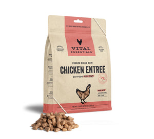 Vital Essentials Chicken Entree Mini Nibs Freeze-Dried Raw Cat Food