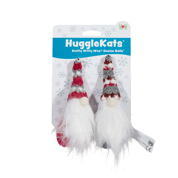 HuggleHounds HuggleKats Knitty Witty Wee Huggles Boules de gnome avec herbe à chat Jouet pour chatcatnip cat toy.