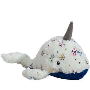 HuggleHounds Nellie Narwhal Knottie Dog Toy