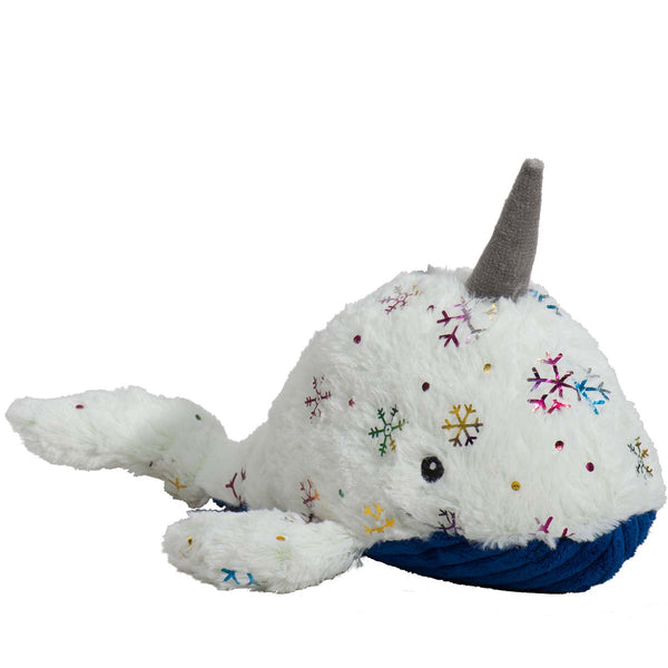 HuggleHounds Nellie Narwhal Knottie Dog Toy