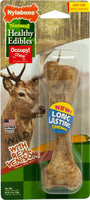 Nylabone Natural Healthy Edibles Wild with Real Venison Large Dog Treats, 1 count
