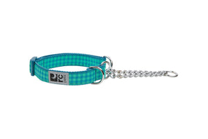 RC Pets Training Dog Collar, Green Gingham